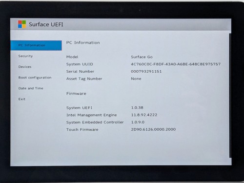 Microsoft Surface Go 10.6 1800 x 1200 IRCam Touch PENTIUM 4415Y 4GB W10P - Afbeelding 3 van 16