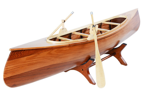 Kanadisches Peterborough Kanu Holzmodell 24 Zoll komplett montiert gebaut Boot Neu - Bild 3 von 10