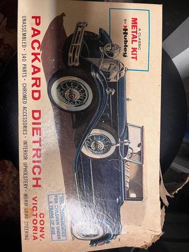 Vintage Hubley Packard Dietrich Convertible Victoria Classic Metal Car Kit