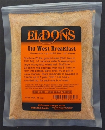 Old West Breakfast Fresh Sausage Seasoning Seasons 25 Lbs of Meat #8862 - Picture 1 of 2