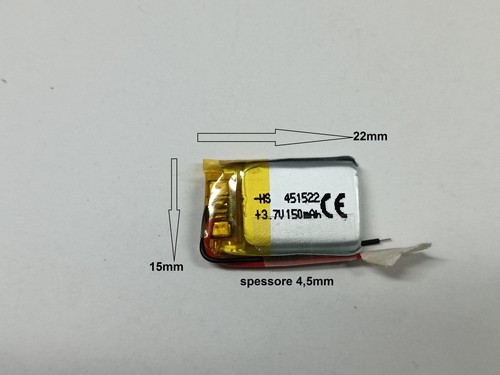 BATTERIE A LITIO DI POLIMERI varie mha tipo C dispositivi elettronici li po - Foto 54 di 54