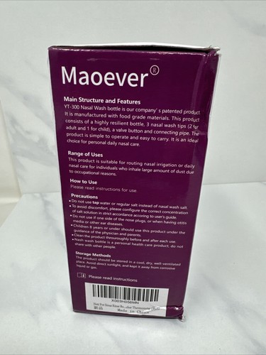 Nasal Wash Sinus Rinse Bottle Nose Wash Pressure Rinse Nasal Irrigation Pink 300 - Picture 3 of 6