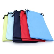 Dozen 12 Eyewear Carrying Draw String Soft Pouch