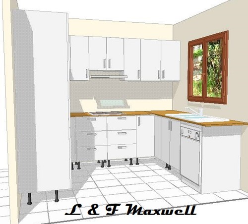 Complete Kitchen with high gloss door and natural stone bench - Picture 4 of 8
