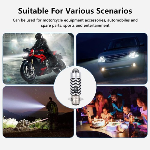 Motorcycle Headlight Hallogen Dual Colour Bulb With Blue Parklight New B8 - Picture 7 of 15