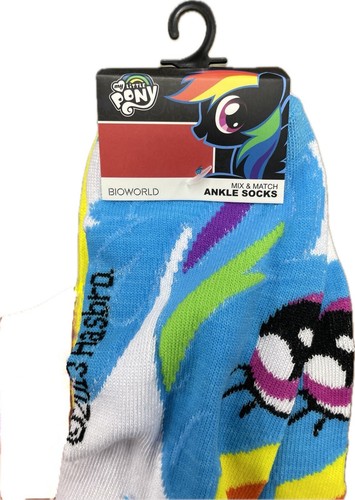 My Little Pony Mix & Match Ankle Socks 5-Pack Girls / Women One Size Fits All - Picture 8 of 8