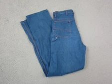 True Vintage Big Mac Jeans Mens W 34 L 37 Blue Carpenter Wide Leg Made in USA