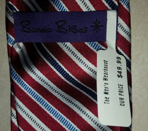Burma Bibas Neck Tie Multi Color Striped 100% Silk Business Casual NWT - Picture 4 of 5