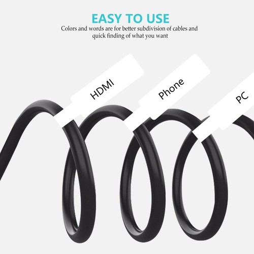 Label Practical Self-Adhesive Stickers Cord Identification Labels - Photo 8/12
