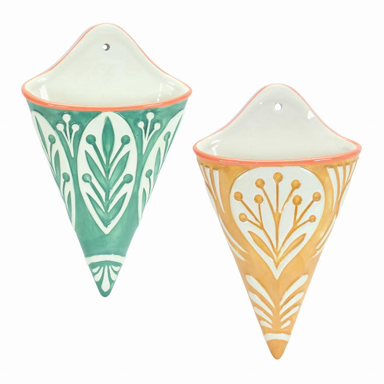 Настенный карман (комплект из 2 штук) 6,25 Л x 10,5 В Керамический