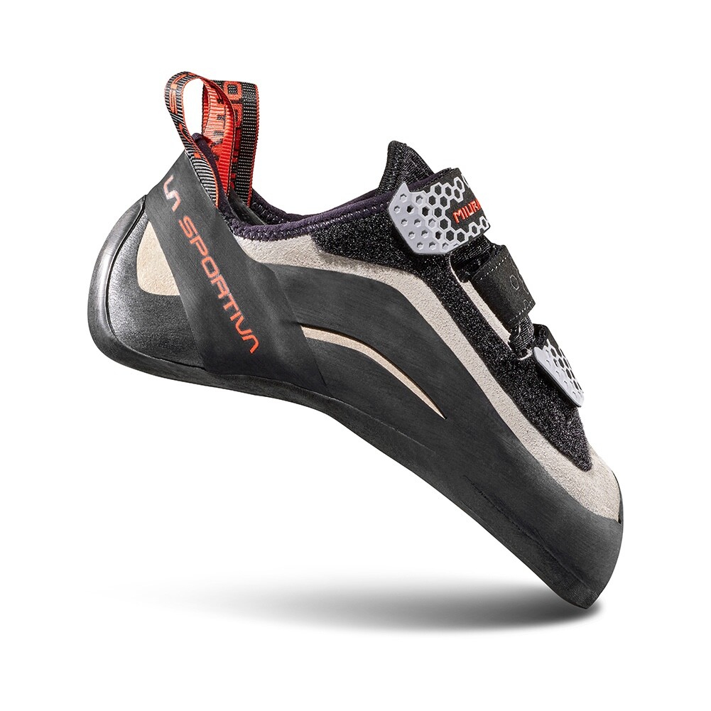 Zapato de escalada para mujer La Sportiva Miura VS, US 4,5, EUR 35, blanco/tomate cereza