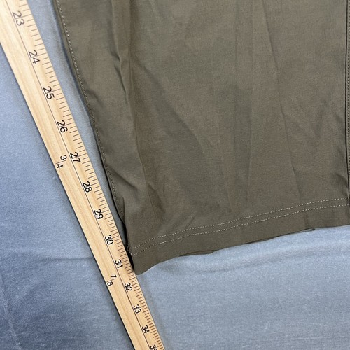 Orvis Trek Pants Mens 38x32 Olive Green Quick Dry 5 Pocket Water Resistant Nylon - Picture 7 of 7