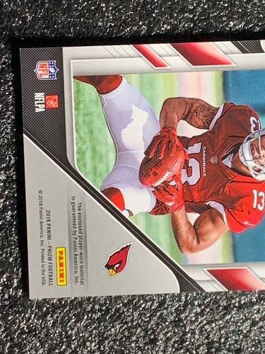 2018 Panini Prizm Silver Premier Jerseys Relic #19 Christian Kirk RC Cardinals - Picture 5 of 6