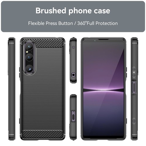 Ochrona Etui na telefon komórkowy do Sony Xperia 1 V Case Cover Etui Bumper Carbon Shell Nowe - Zdjęcie 15 z 19