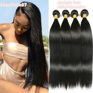 Remy 7a Straight 400g Soft 4bundles Brazilian Virgin Human Hair