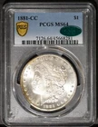 CAC 1881-CC $1 Silver Morgan Dollar MS 64 PCGS # 45668281 + Bonus