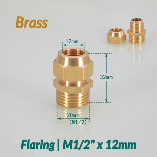 Messing Gewindefitting | Kupferrohr Abfackeln Verbindungsnippel mit Außengewinde - Bild 23 von 23