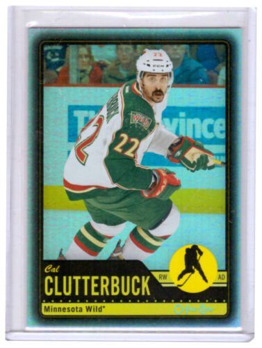 Cal Clutterbuck 2012-13 O-Pee-Chee Black Rainbow Parallel Card #482 /100 - 第 1/2 張圖片