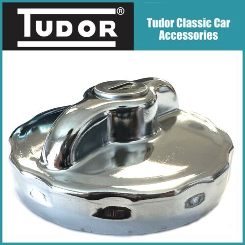 Tudor Locking Fuel Petrol Cap Stainless Steel 2 Keys Fits CLASSIC MINI - Picture 2 of 8