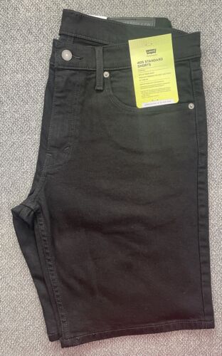 Levi's 405 Standard SCHWARZ Shorts 10" Schrittlänge Wählen Sie Ihre Größe Neu mit Etikett - Bild 2 von 11