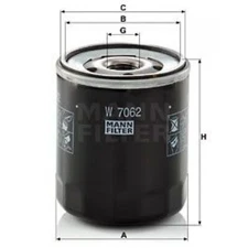 Oil filter Mann filter W7062 for Seat Ibiza IV Ibiza IV ST VW