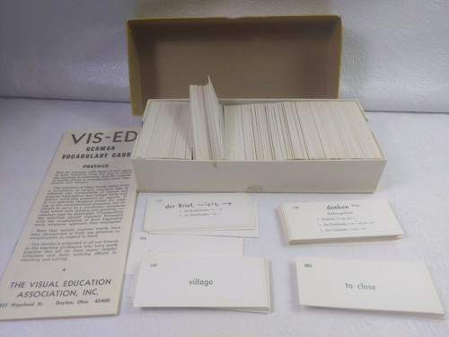 German Vocabulary 1000 Cards Visual Education Association VE514 - Bild 2 von 7