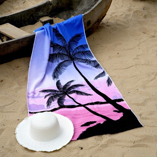 Large Microfibre Beach Bath Towel Sports Travel Camping Gym Lightweight - Picture 42 of 74