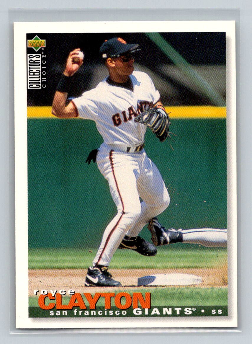 1995 Collector's Choice #254 Royce Clayton San Francisco Giants Baseball Card
