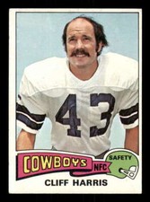 1975 Topps #490 Cliff Harris RC/Rookie Cowboys HOF c EX (5)