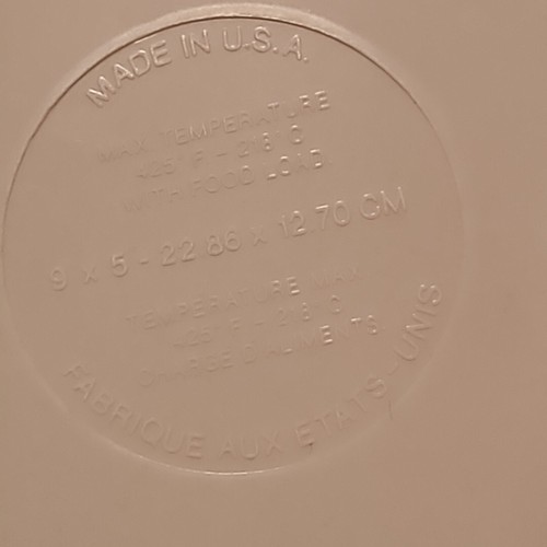 Blaue Blumen Mikrowelle Brotform Laibform 9x5 Vintage Hartplastik Hackbratenschale - Bild 9 von 11