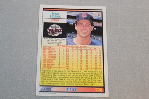 1992 Score Baseball Card Card Complete Finish Fill Your List Set U-Pick #700-893 - Picture 40 of 278