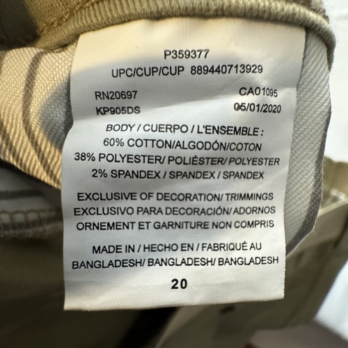 Dickies Flex Joggers 20 Slim Uomo Pull-On Gamba Conica Finta Zip Tasche Cachi Nuovo - Foto 11 di 15