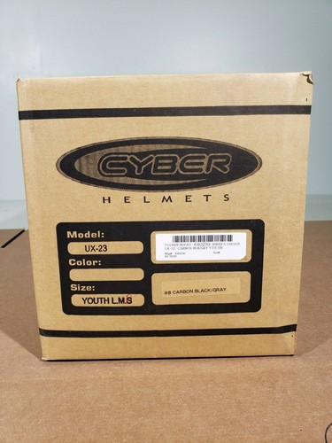 Cyber Helmet UX-23 Carbon BLK/GRY Youth small TR#640230 - Picture 8 of 8