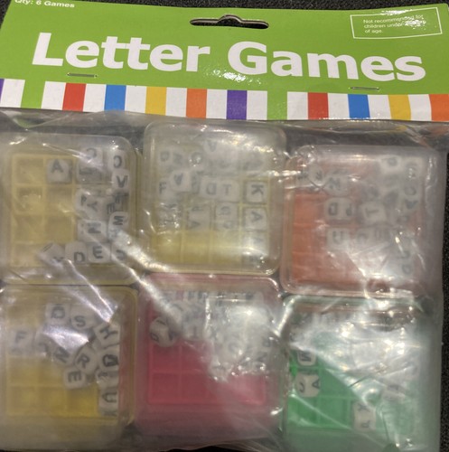 Fun Express Letter Games Party Favor Kids Birthday Toys 6 Pack - Picture 3 of 5