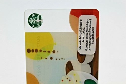Starbucks Coffee 2011 Gift Card Happy Birthday Candle Green Mugs Zero Balance - Imagen 11 de 12