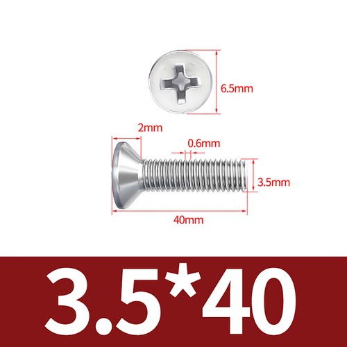 Phillips Machine Screws Countersunk Flat Head Bolts M3 M4 M5 M6 M8 Stainless - Picture 38 of 124
