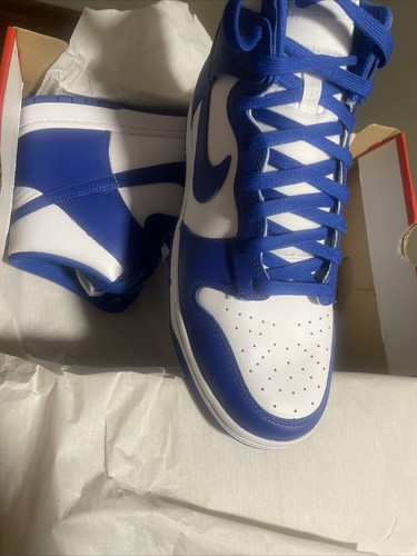 Nike Dunk High Men’s Size 10 Game Royal Athletic Casual Shoes DD1399-102 - Picture 3 of 3