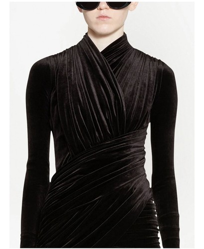 Balenciaga Women Wrap Mini Dress Original Price $3,200 - Bild 2 von 13
