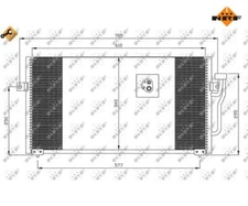 Condenser, Air Conditioning EASY FIT NRF 35293 for Mitsubishi