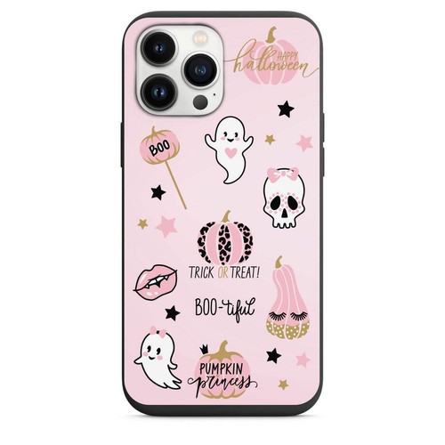 Linda Funda de Teléfono Rosa Halloween Diseño Fantasma y Calabaza para iPhone 7 8 X XS XR - Imagen 3 de 56