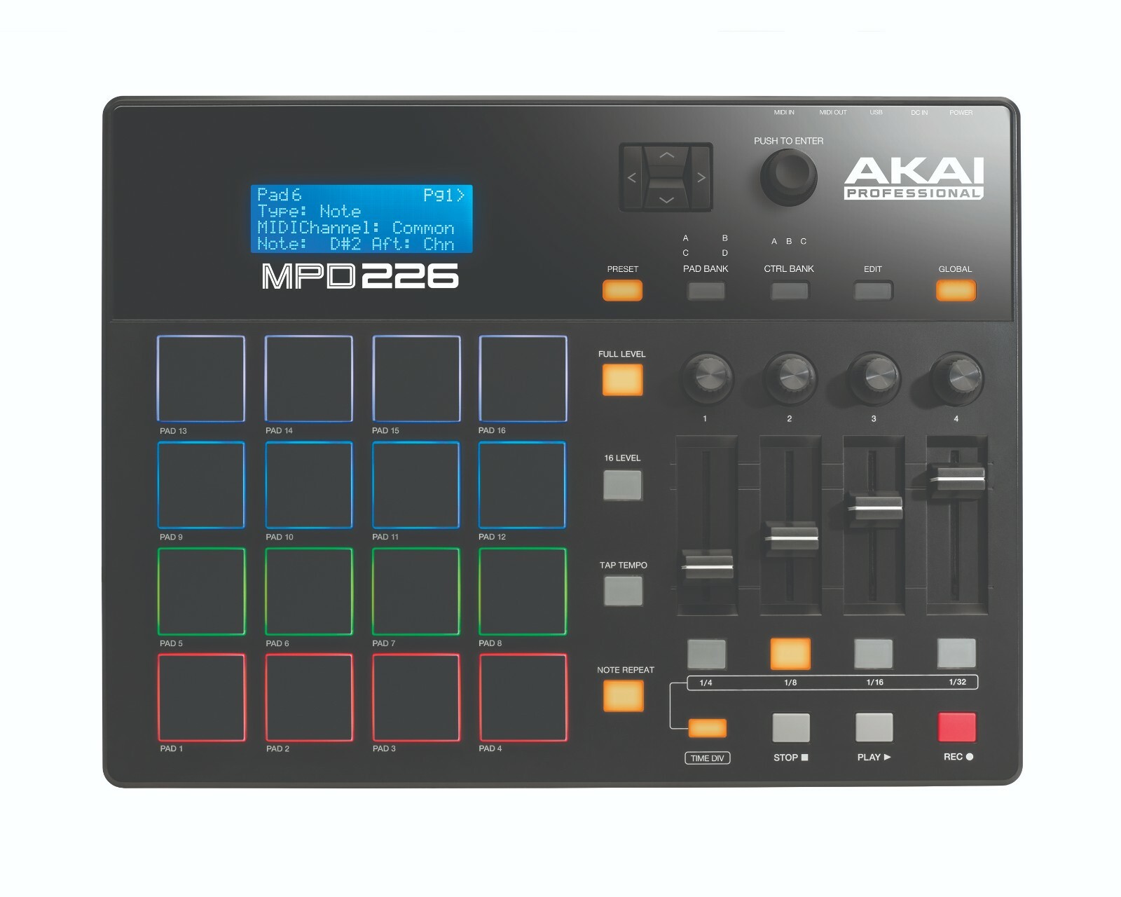Akai Professional MPD226 Midi Pad Controller with 16 MPC Pads