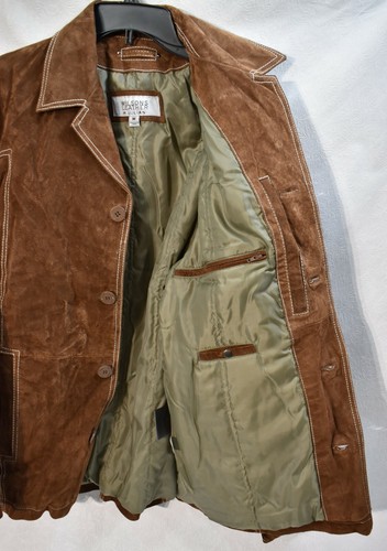 Wilson's Jacket Brown Suede Size Medium Men's Vintage - Picture 3 of 5