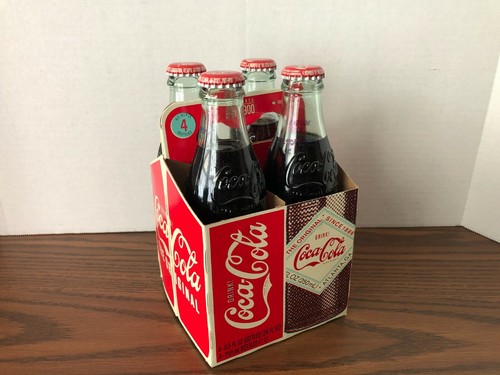 Bottiglie Coca Cola 1900 edizione limitata confezione da 4, 2008, 8,5 oz.