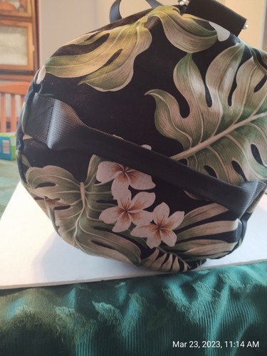 Penfield Barrel Seesack Reise oder Fitnessstudio grün Palmenmuster - Bild 4 von 5