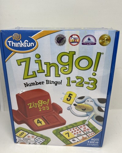 ThinkFun Zingo 1-2-3 Number Bingo Game for Age 4 and Up Brand New - Picture 1 of 3