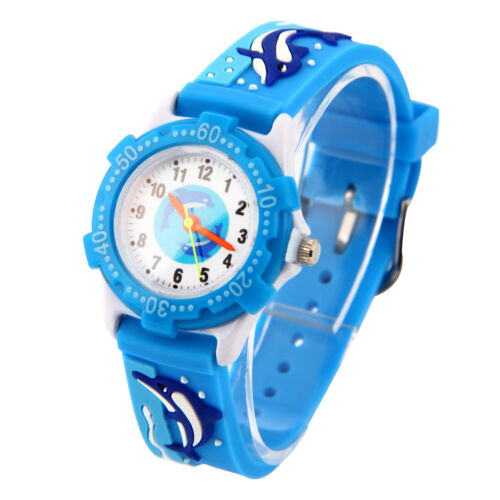 3D Cartoon Kinder Armbanduhr Analog Quarzuhr Gummiarmband für Mädchen Jungen Geschenk - Bild 26 von 225