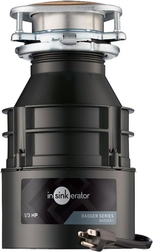 InSinkErator Badger 1 Garbage Disposal With Cord 1/3 Hp NEW