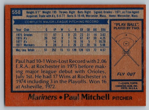 SINGOLI BASEBALL TOPPS 1978 #500-726. SCEGLI TU. Nuovo con scatola - Foto 95 di 299