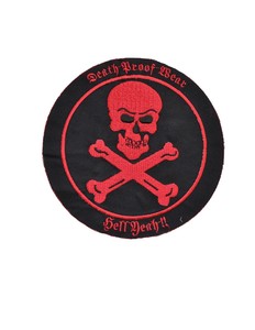 PIRATE SKULL CROSS BONES EMBRODIERED PATCH P458 jacket iron on sewon patches new