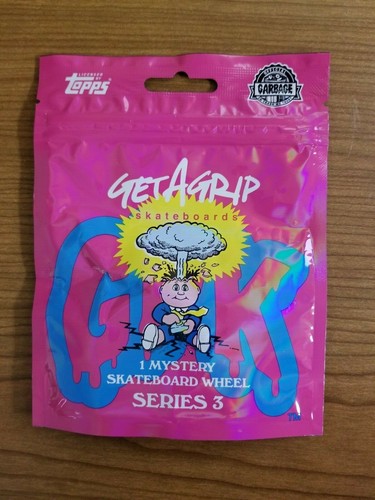 Topps GPK Garbage Pail Kids GET A GRIP S3 ORANGE PUKE Skateboard wheel ROY BOT - Picture 2 of 5